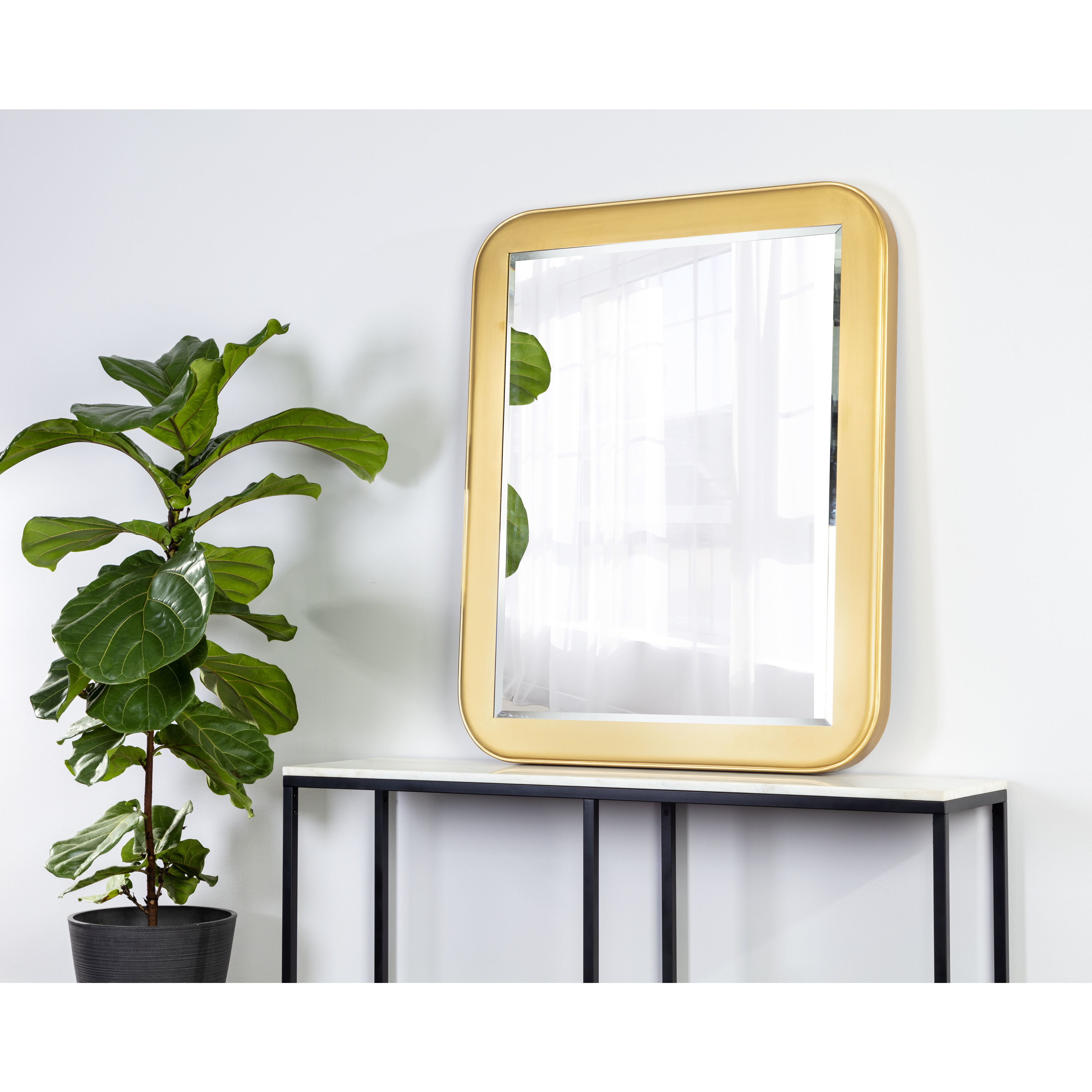 Topanga 50 X 40 inch Gold Wall Mirror